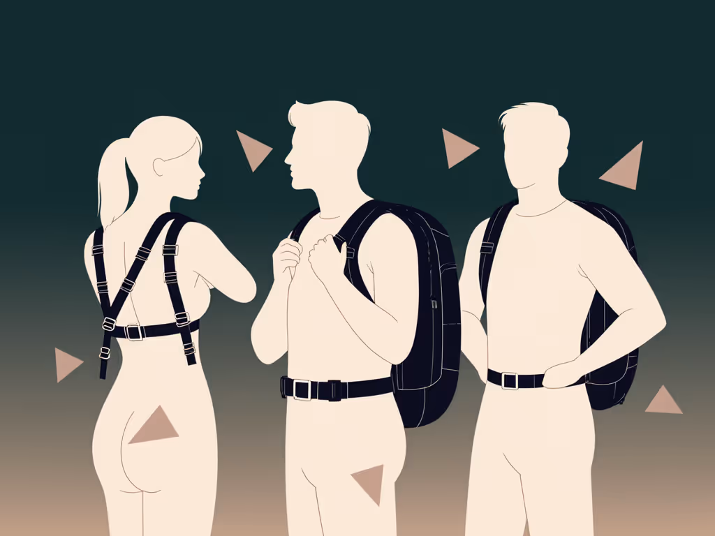 ergonomic_backpack_harness_adjusting_on_varied_body_types